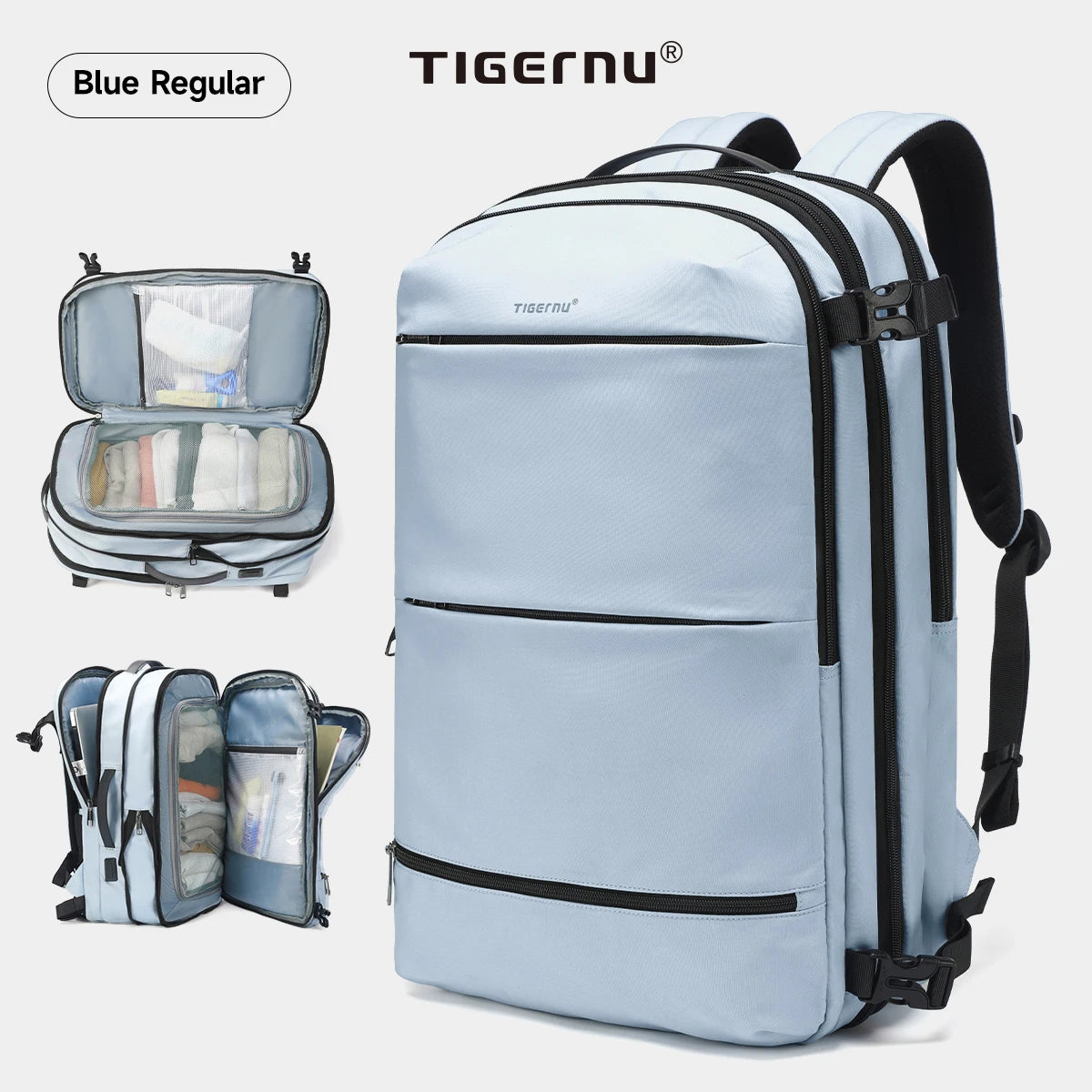 Tigernu Vacuum Compression Backpacks Men Travel Backpack