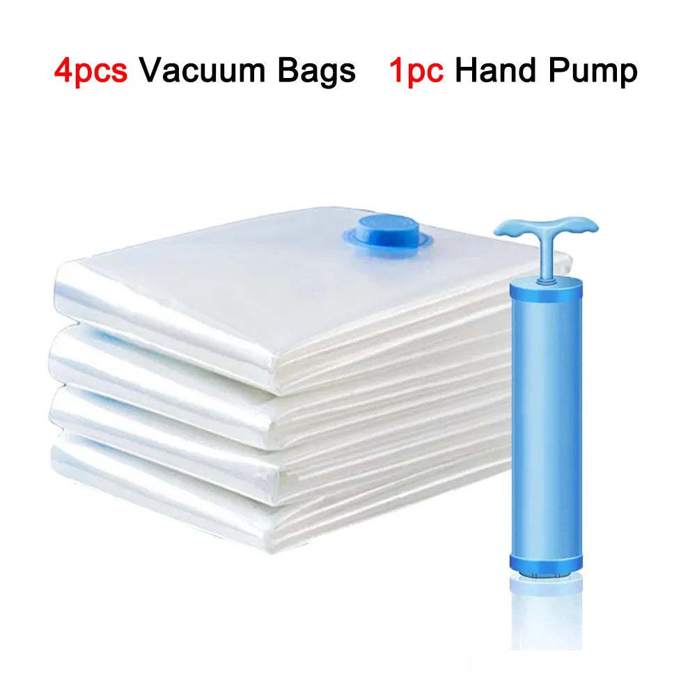Vacuum Storage Bags Space Saver Bags Compression for Comforters and Blankets