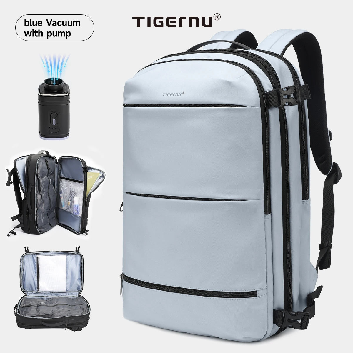 Tigernu Vacuum Compression Backpacks Men Travel Backpack