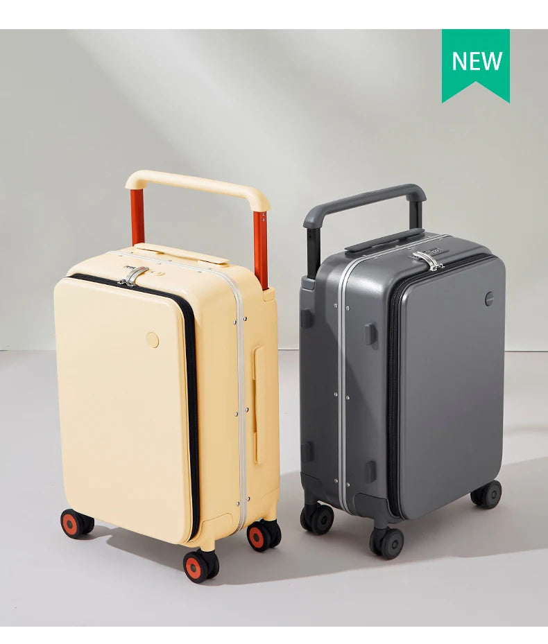Mixi New Design Wide Handle Suitcase UniSex Carry-On Luggage