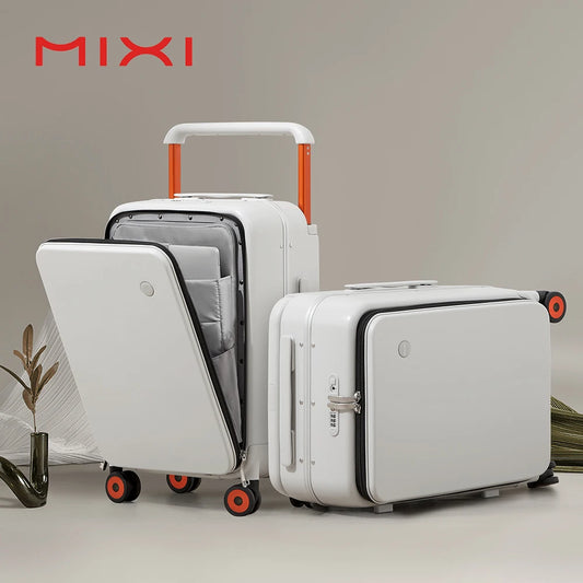 Mixi New Design Wide Handle Suitcase UniSex Carry-On Luggage