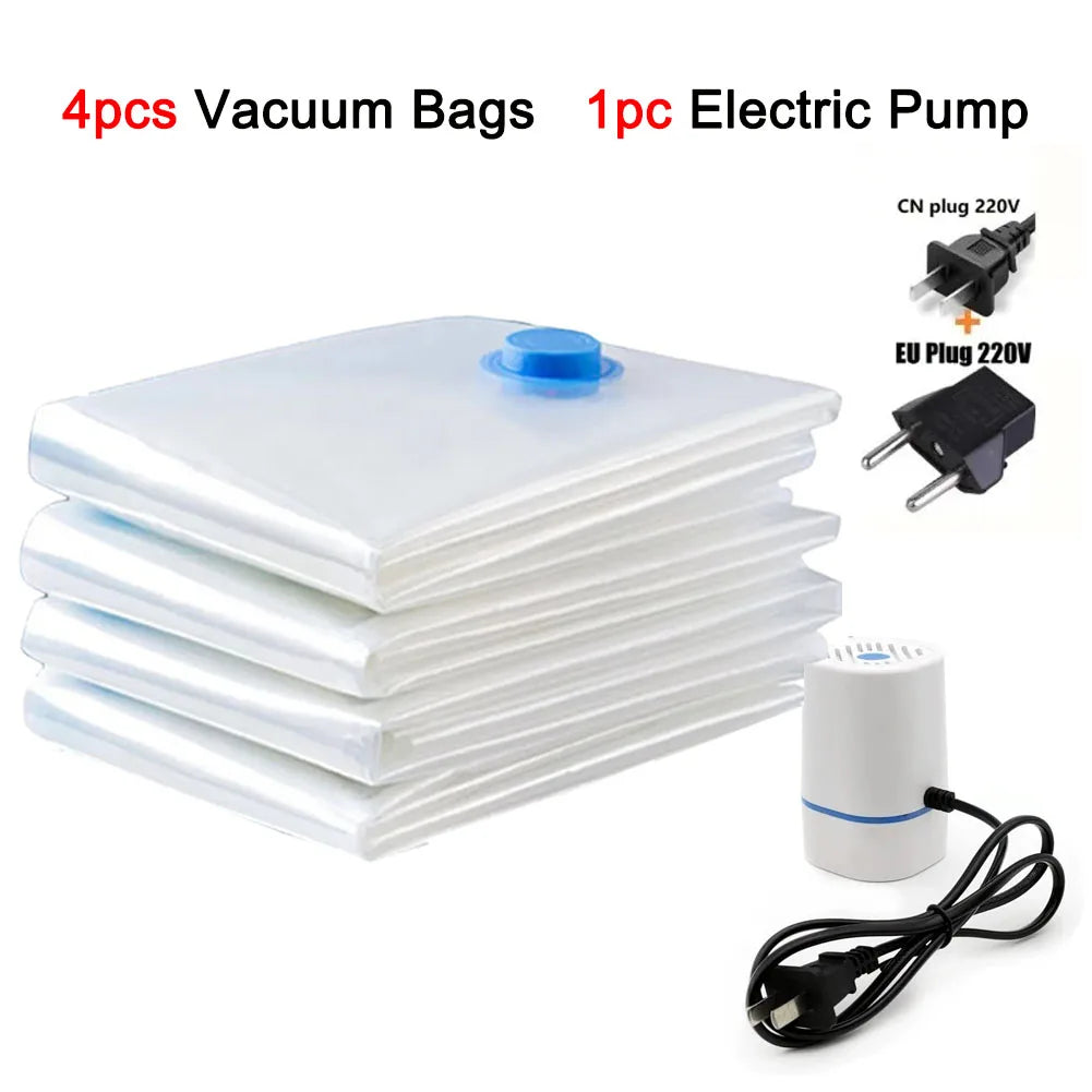 Vacuum Storage Bags Space Saver Bags Compression for Comforters and Blankets