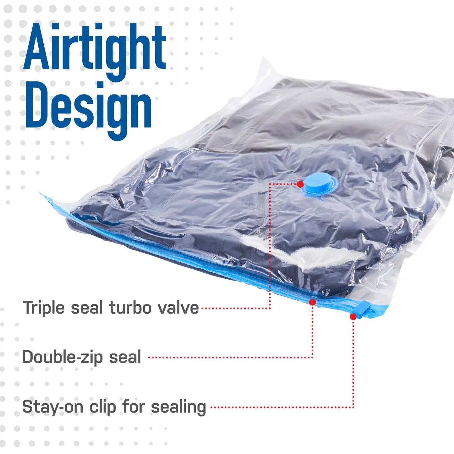 Vacuum Storage Bags Space Saver Bags Compression for Comforters and Blankets