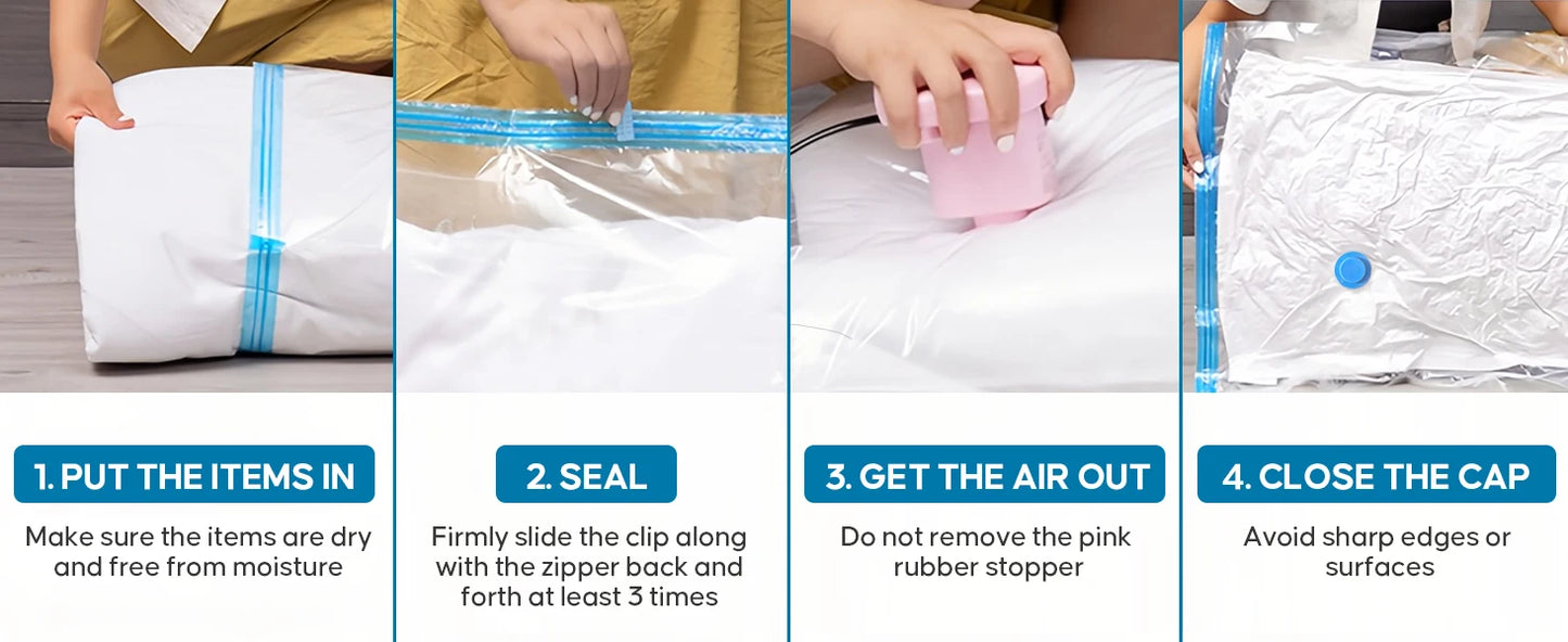 Vacuum Sealer Bags with Hand Pump