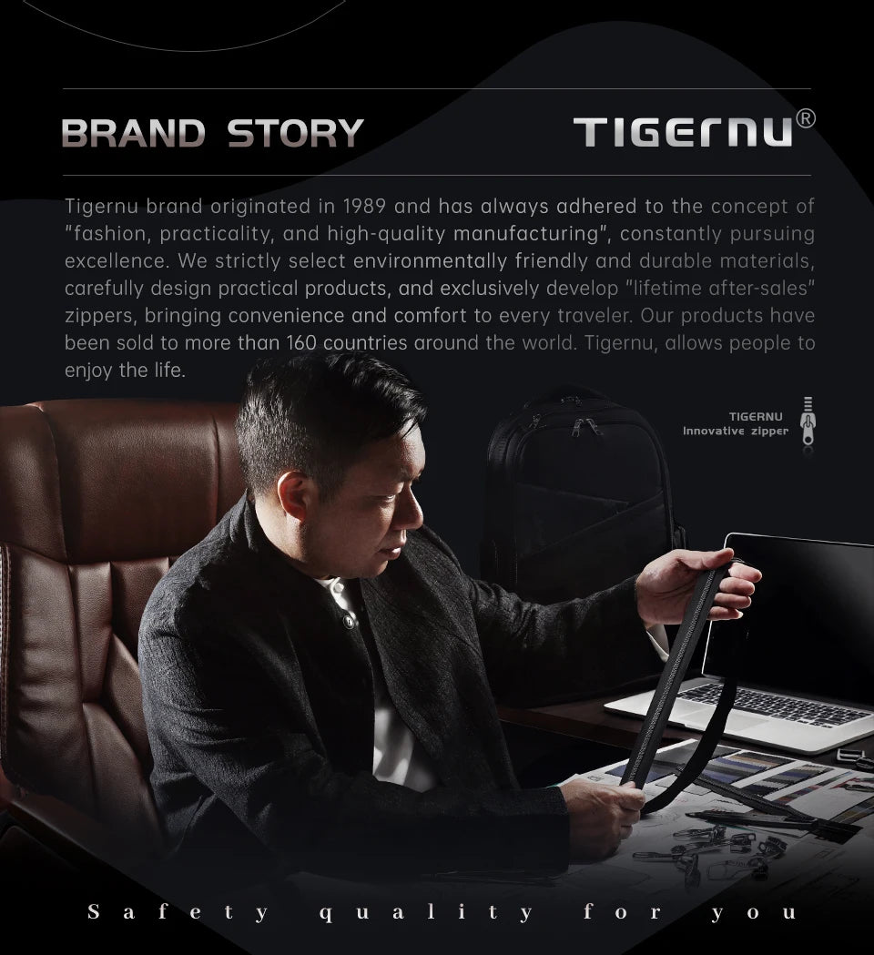 Tigernu Vacuum Compression Backpacks Men Travel Backpack