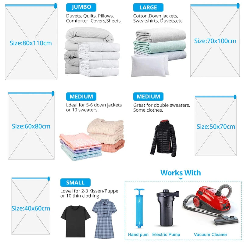 Vacuum Sealer Bags with Hand Pump