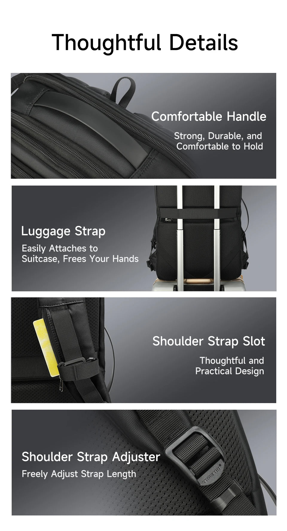 Tigernu Vacuum Compression Backpacks Men Travel Backpack