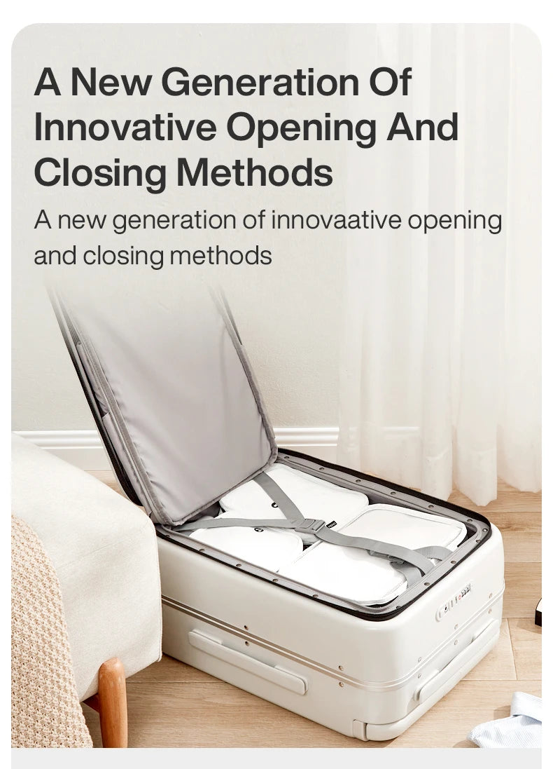 Mixi New Design Wide Handle Suitcase UniSex Carry-On Luggage