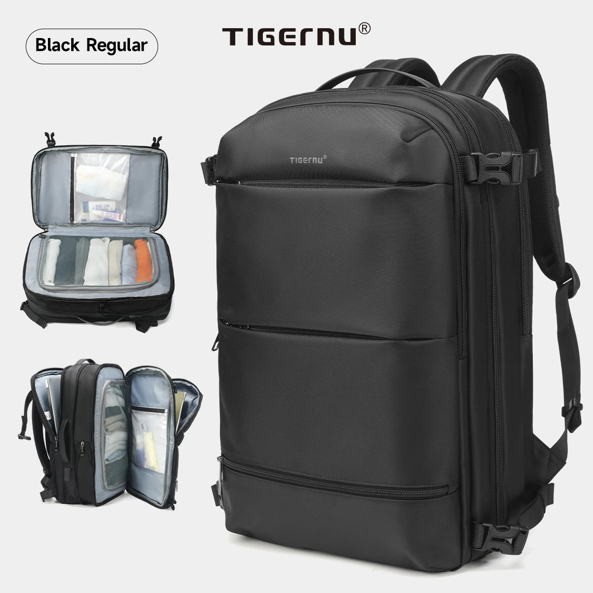 Tigernu Vacuum Compression Backpacks Men Travel Backpack