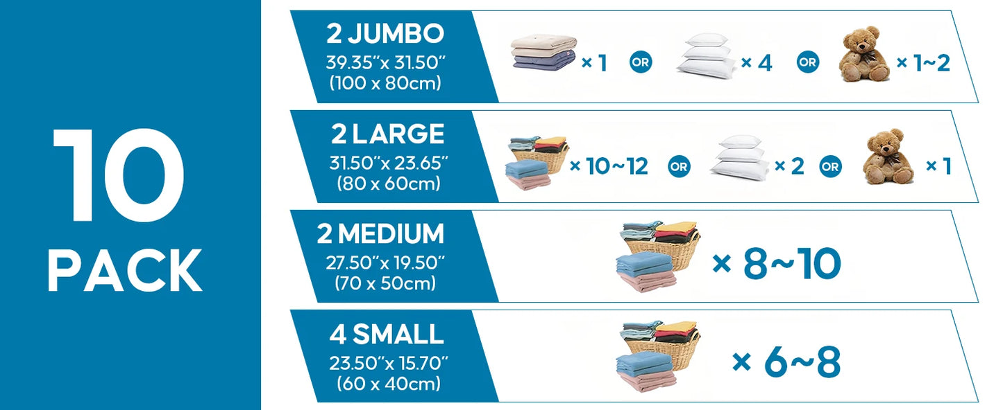 Vacuum Sealer Bags with Hand Pump