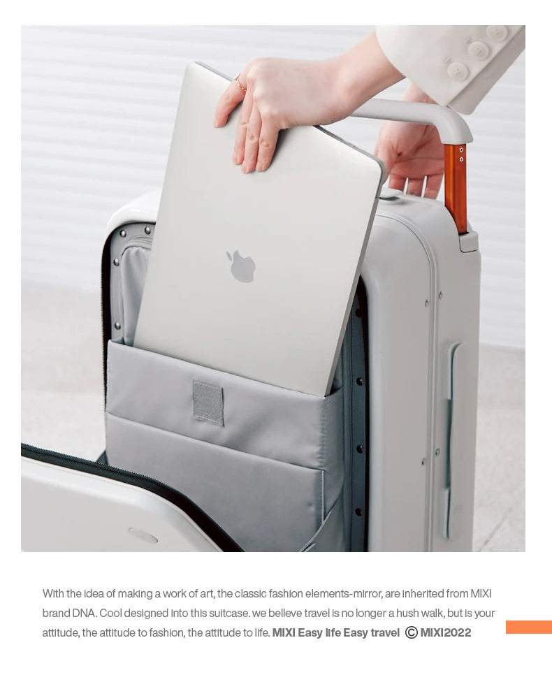 Mixi New Design Wide Handle Suitcase UniSex Carry-On Luggage