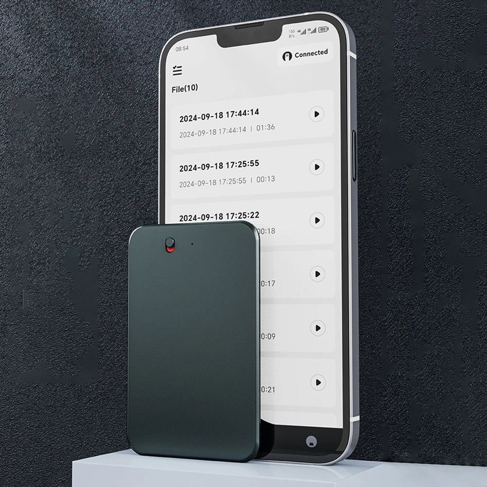 AI ChatGPT-4 Intelligent Voice Recorder Noise Reduction 8-128GB 59 Languages Translation Summarize Device Audio Dictaphone